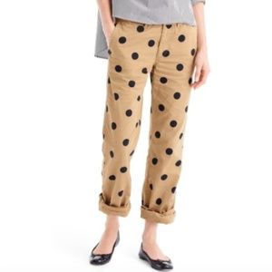 J crew polka dot pants